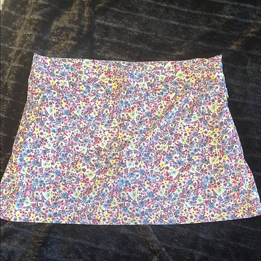 Tek Gear Purple and Blue A-line Mini Skorts